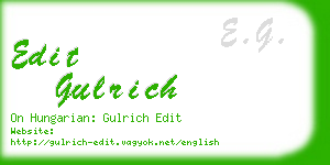 edit gulrich business card